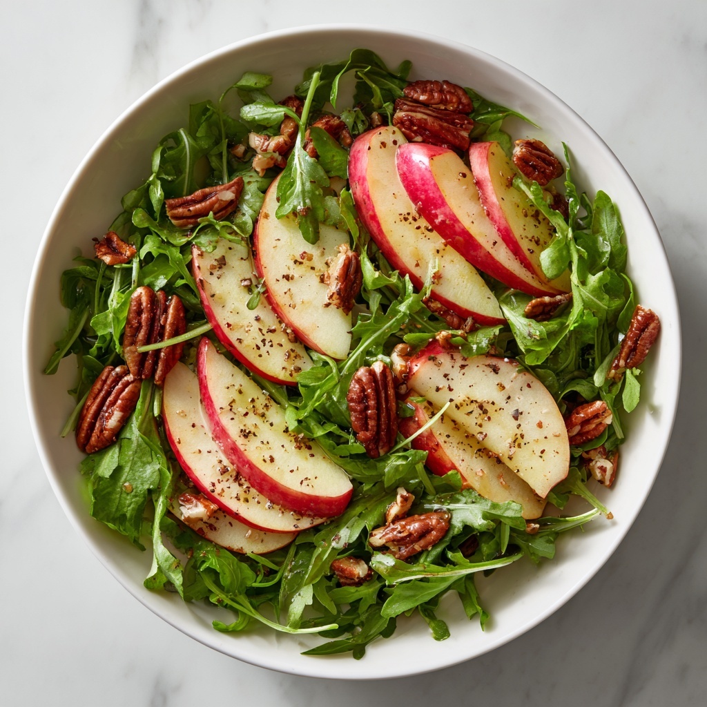 Apple Arugula Salad with Honey Balsamic Dressing Recipe - Recipe Image