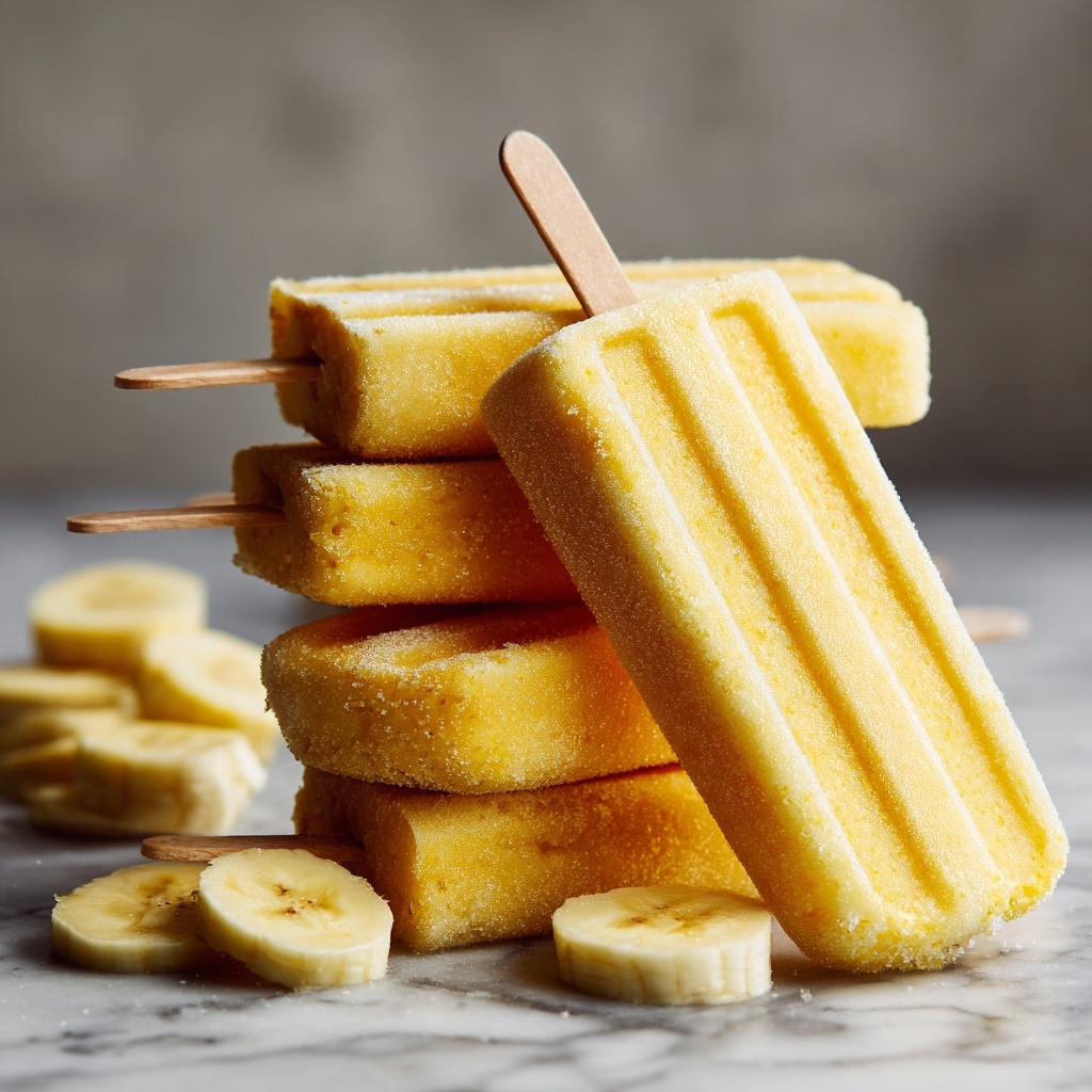 Creamy Banana Pudding Popsicles Recipe - Recipe Image