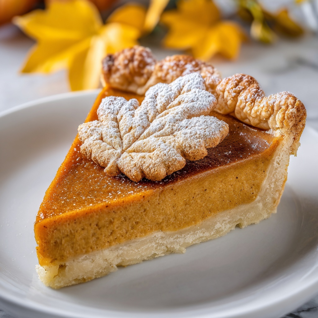 Easy Pumpkin Pie from Scratch with Flaky Crust Recipe - Recipe Image