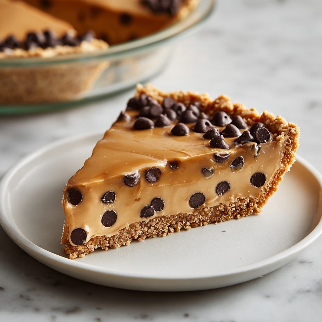 Chocolate Chip Cookie Dough Pie Recipe - Recipe Image