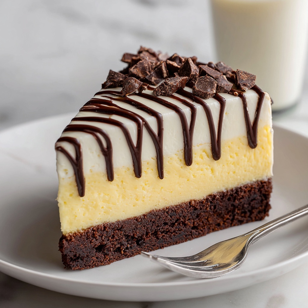Brownie Layered Cookie Dough Cheesecake Recipe - Recipe Image