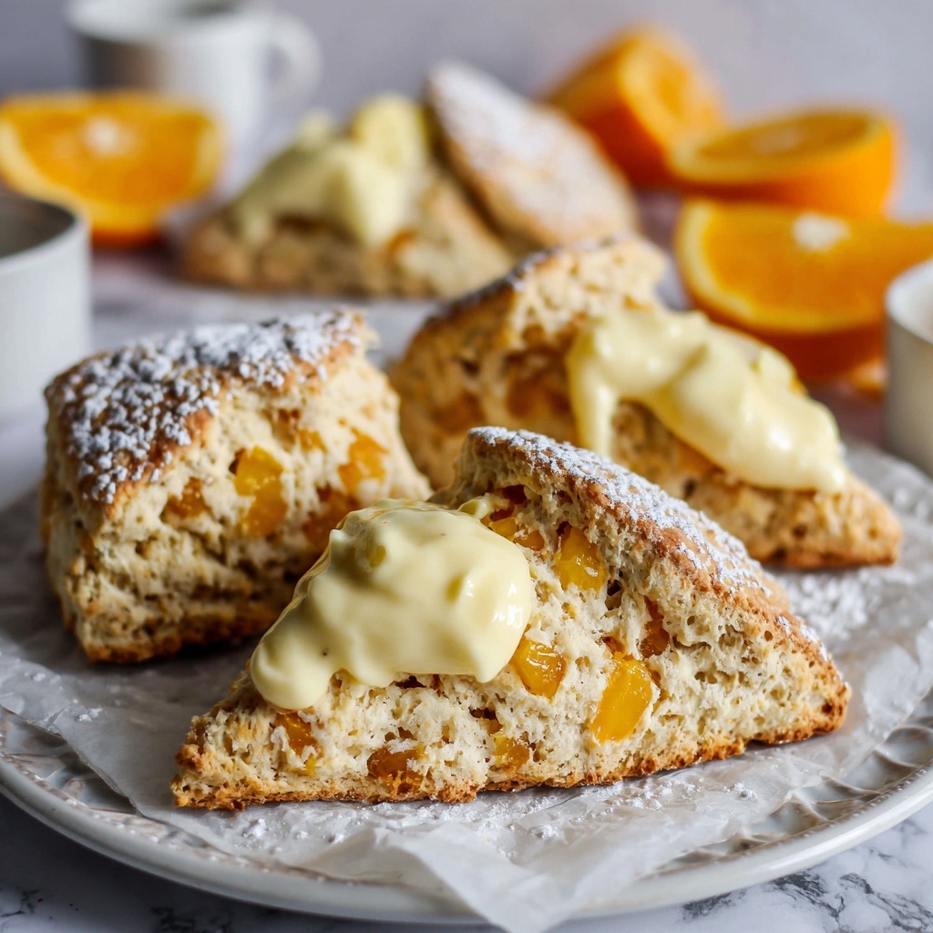 Fresh Orange Scones with Zesty Glaze Recipe - Recipe Image
