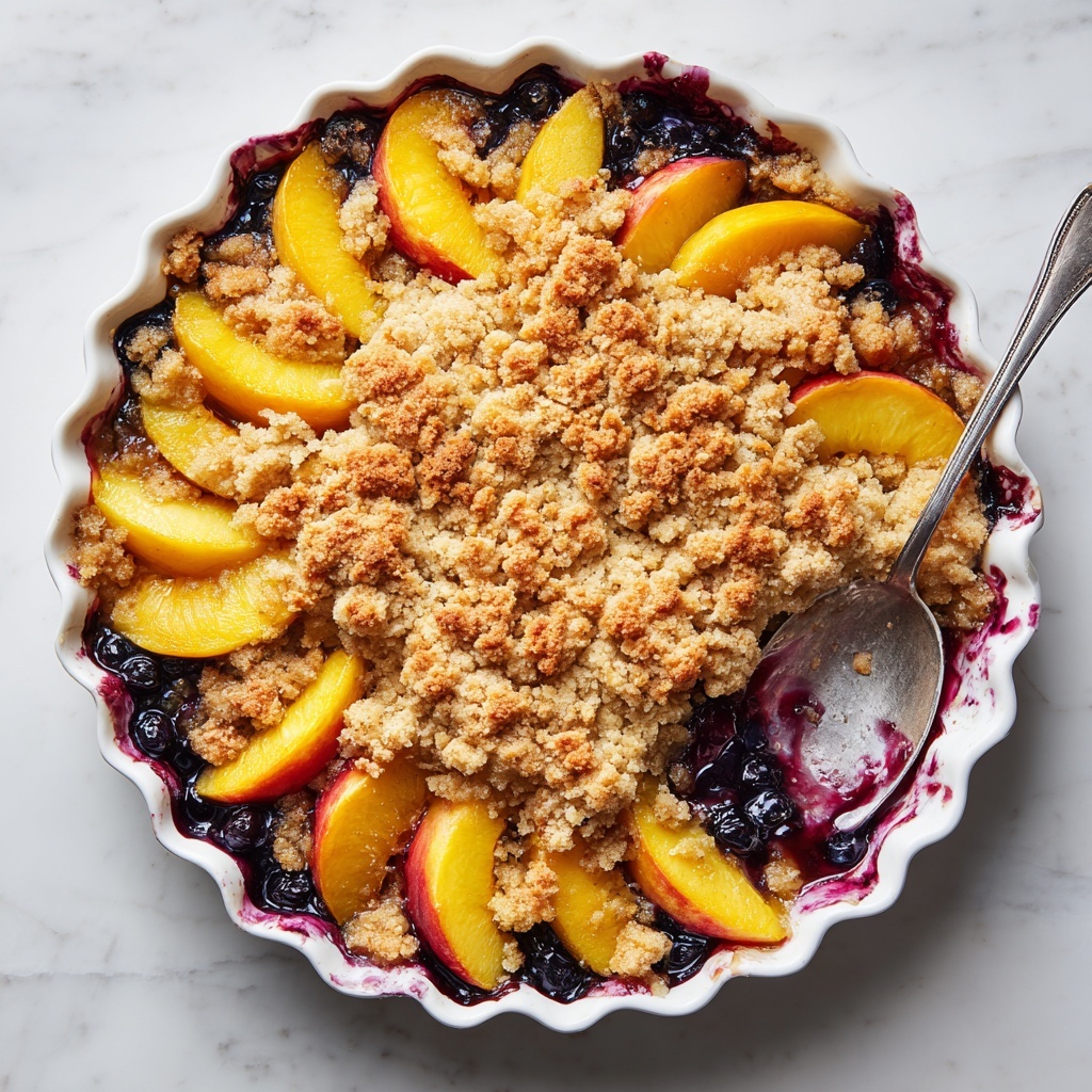 Summer Peach and Blueberry Cobbler Recipe - Recipe Image