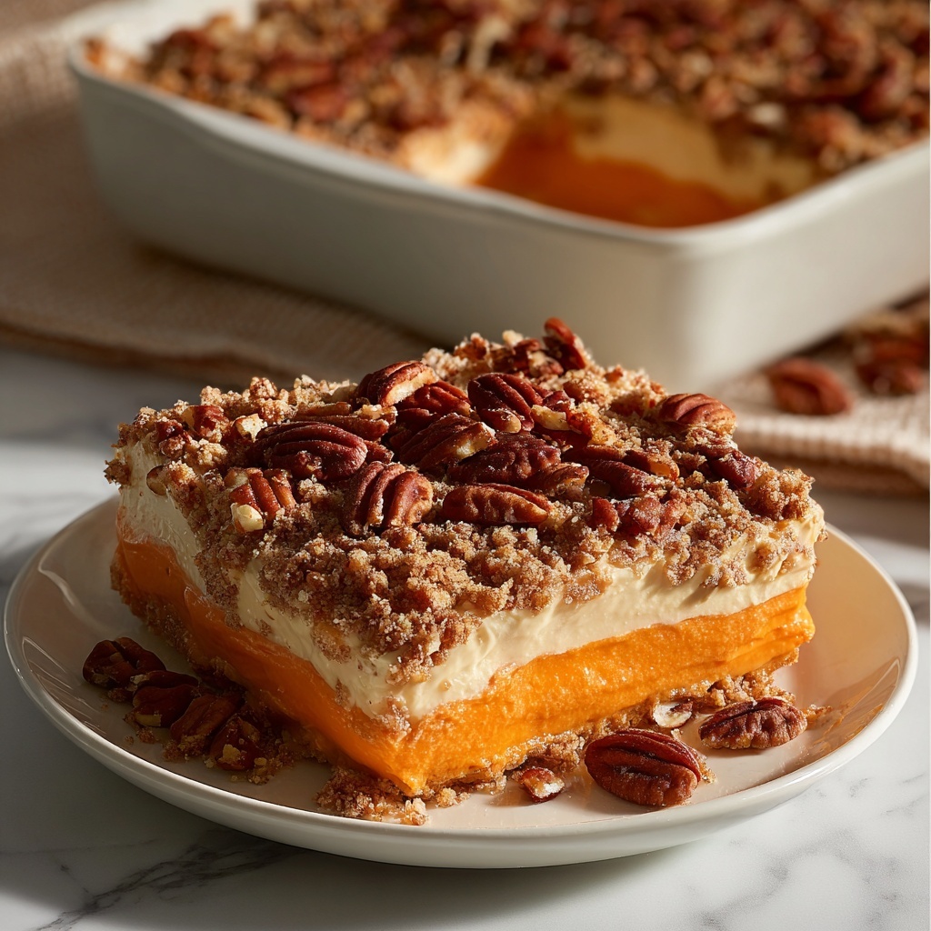 Sweet Potato Casserole with Pecan Topping Recipe - Recipe Image