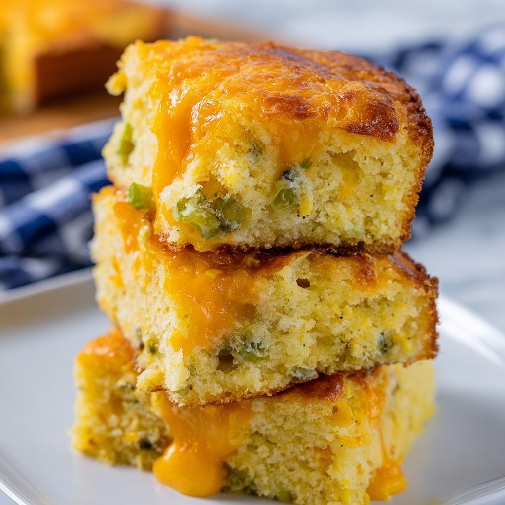 Cheesy Broccoli Cornbread Recipe - Recipe Image