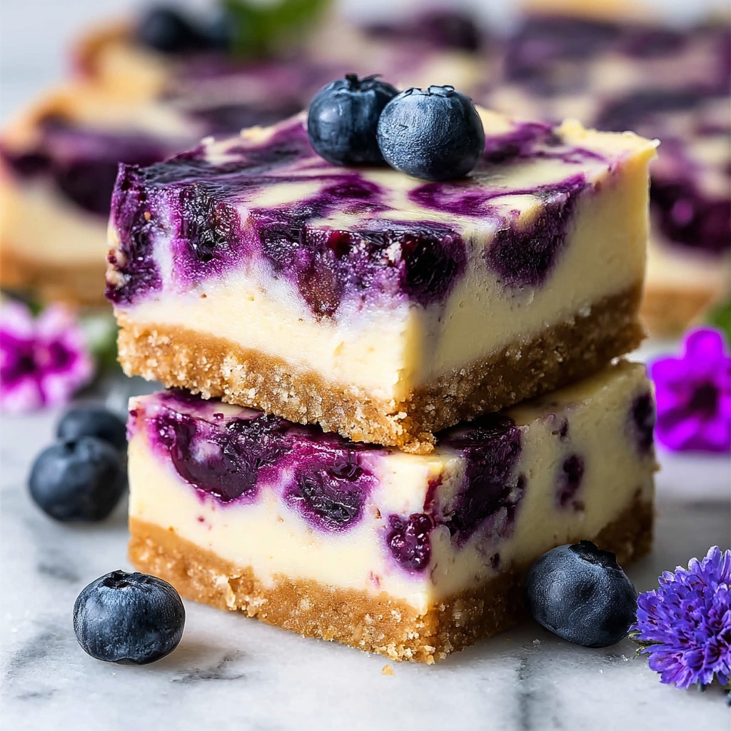 Blueberry Cheesecake Bars Recipe - Recipe Image