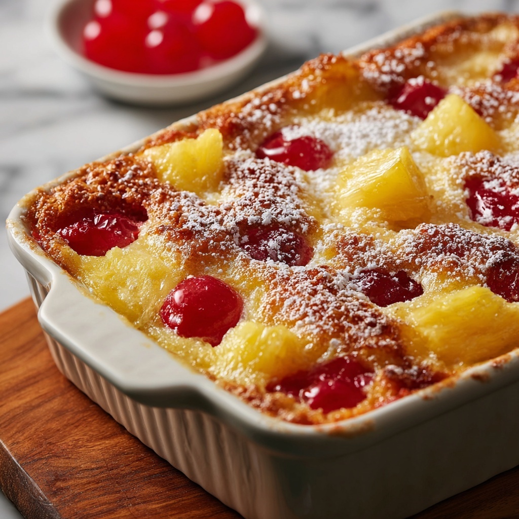 Cherry Pineapple Dump Cake Recipe - Recipe Image
