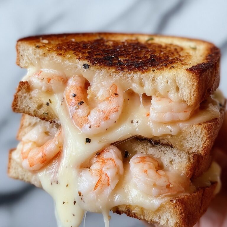 Cheesy Garlic Shrimp Grilled Cheese Recipe