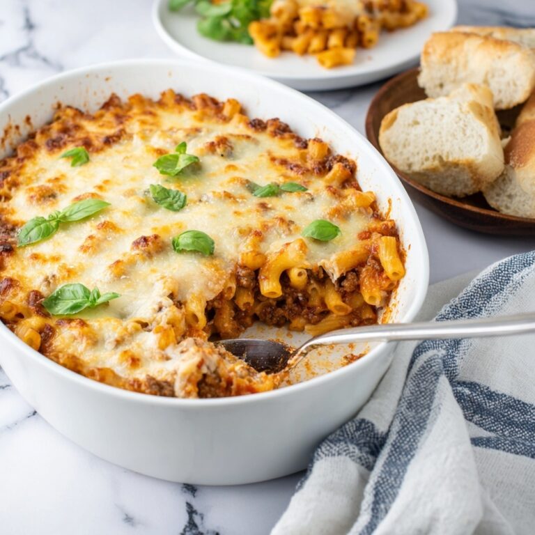 Baked Ziti with Ground Beef and Ricotta Recipe