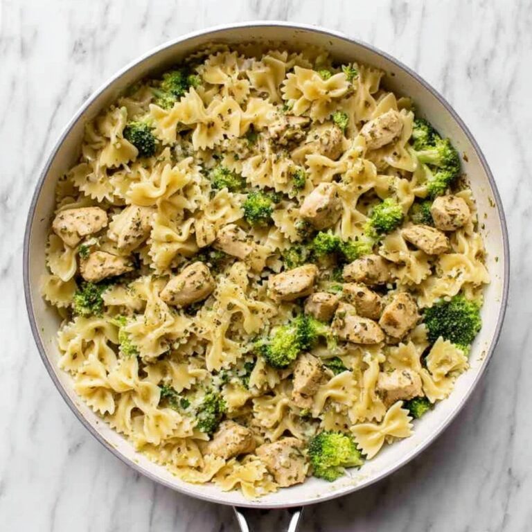 Creamy Pesto Chicken and Broccoli Pasta Bake Recipe