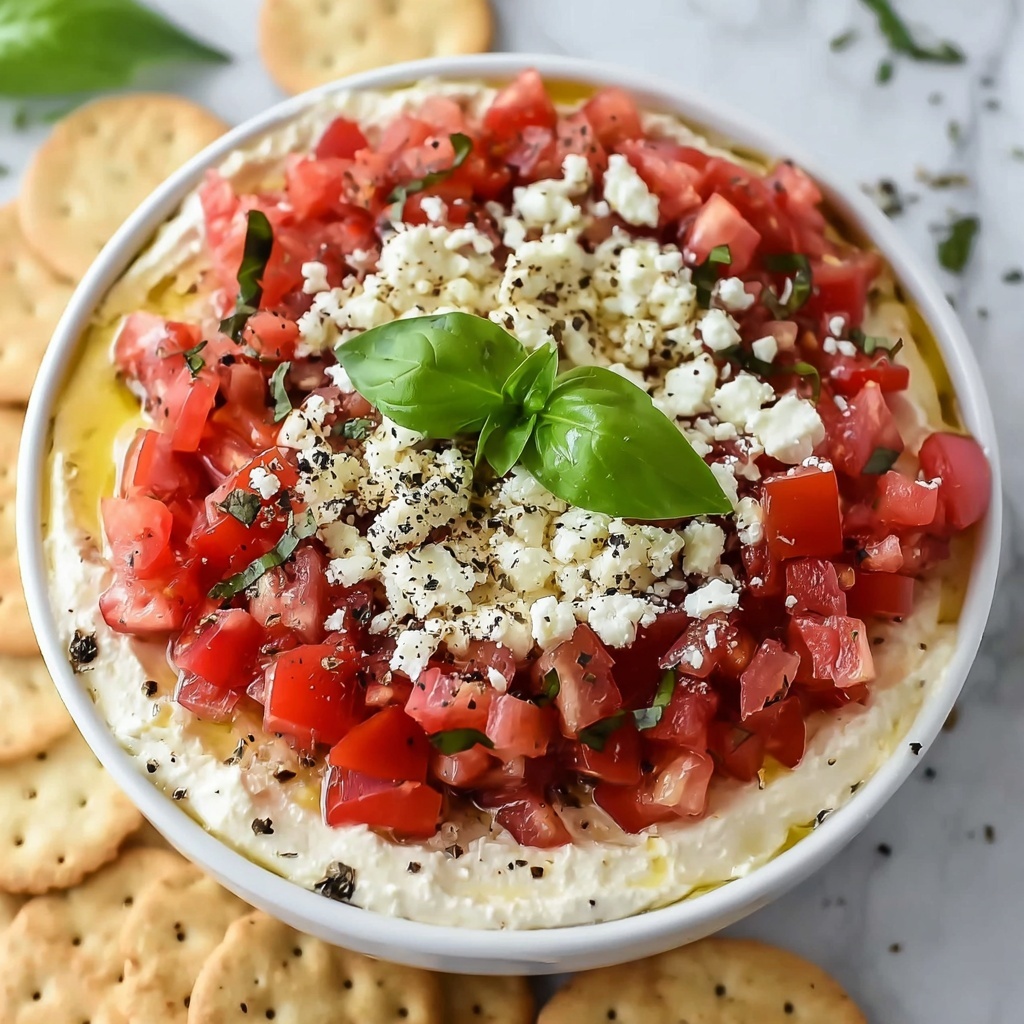 Creamy Feta Bruschetta Dip Recipe - Recipe Image