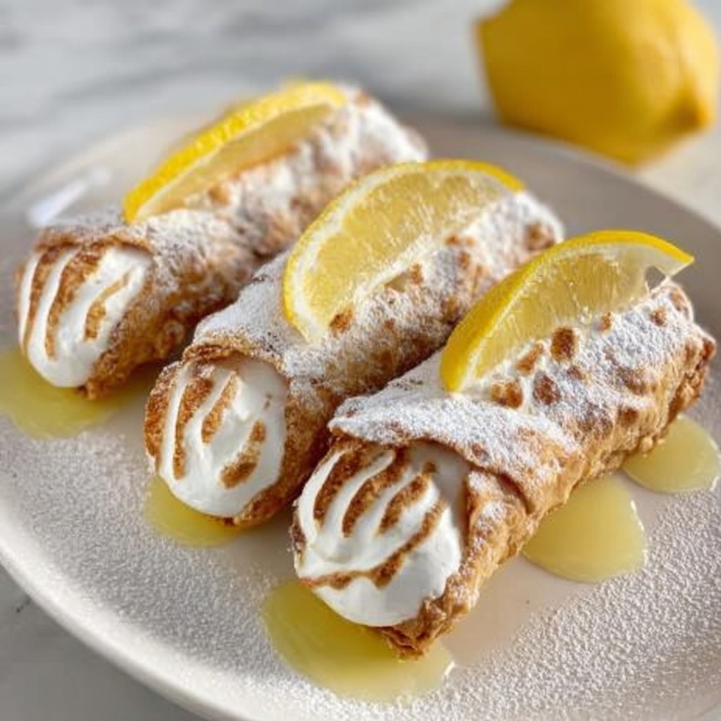 Lemon Meringue Pie Cannolis Recipe - Recipe Image