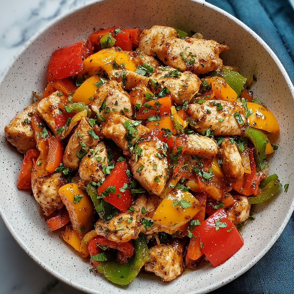 Jalapeño Chicken with Bell Peppers Recipe - Recipe Image