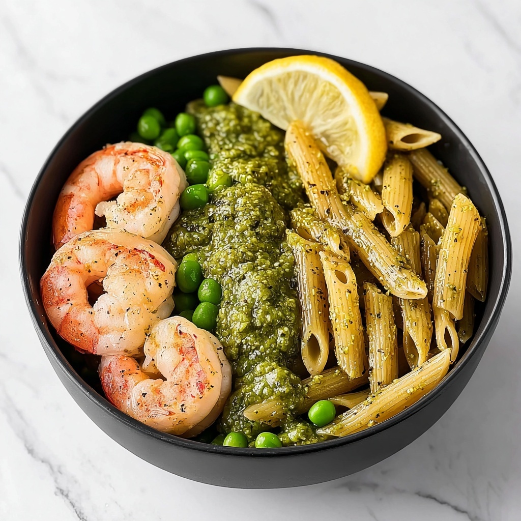 Shrimp Pesto Penne Recipe - Recipe Image