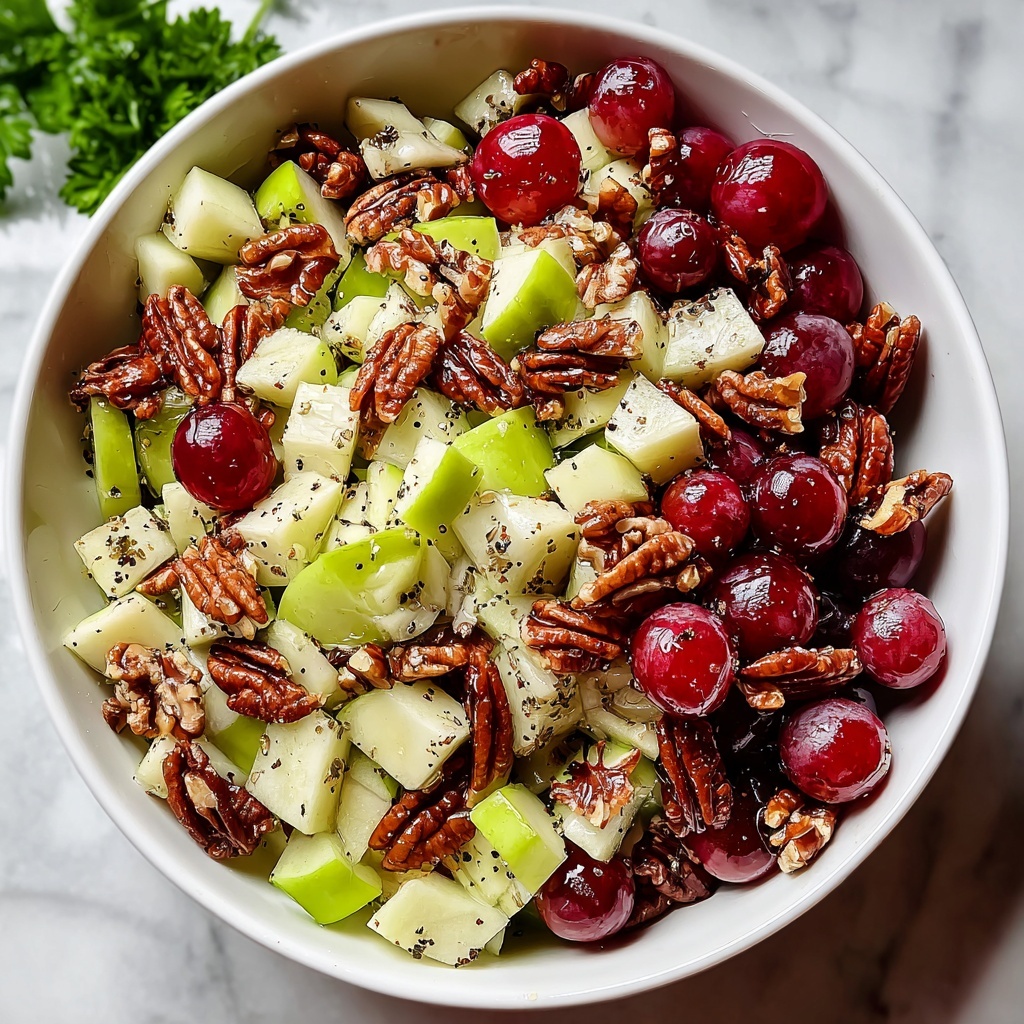 Honeycrisp Apple Salad with Celery, Grapes, Pecans, and Cranberries Recipe - Recipe Image