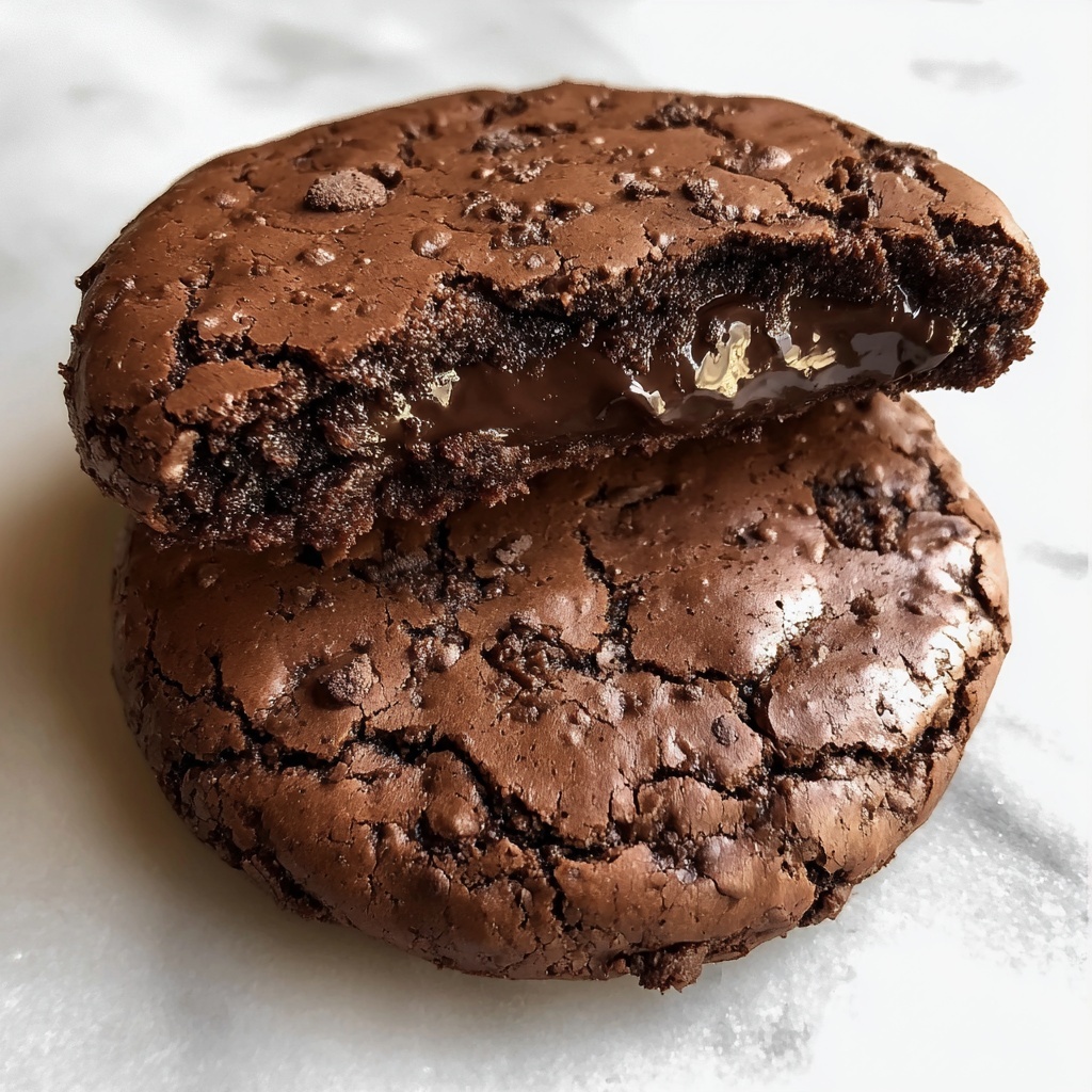 Dark Chocolate Espresso Brownie Cookies Recipe - Recipe Image