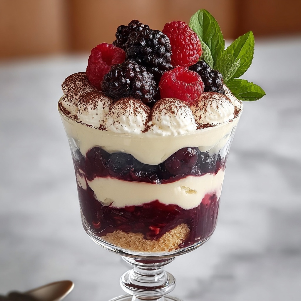 Berry Tiramisu Trifle Recipe - Recipe Image