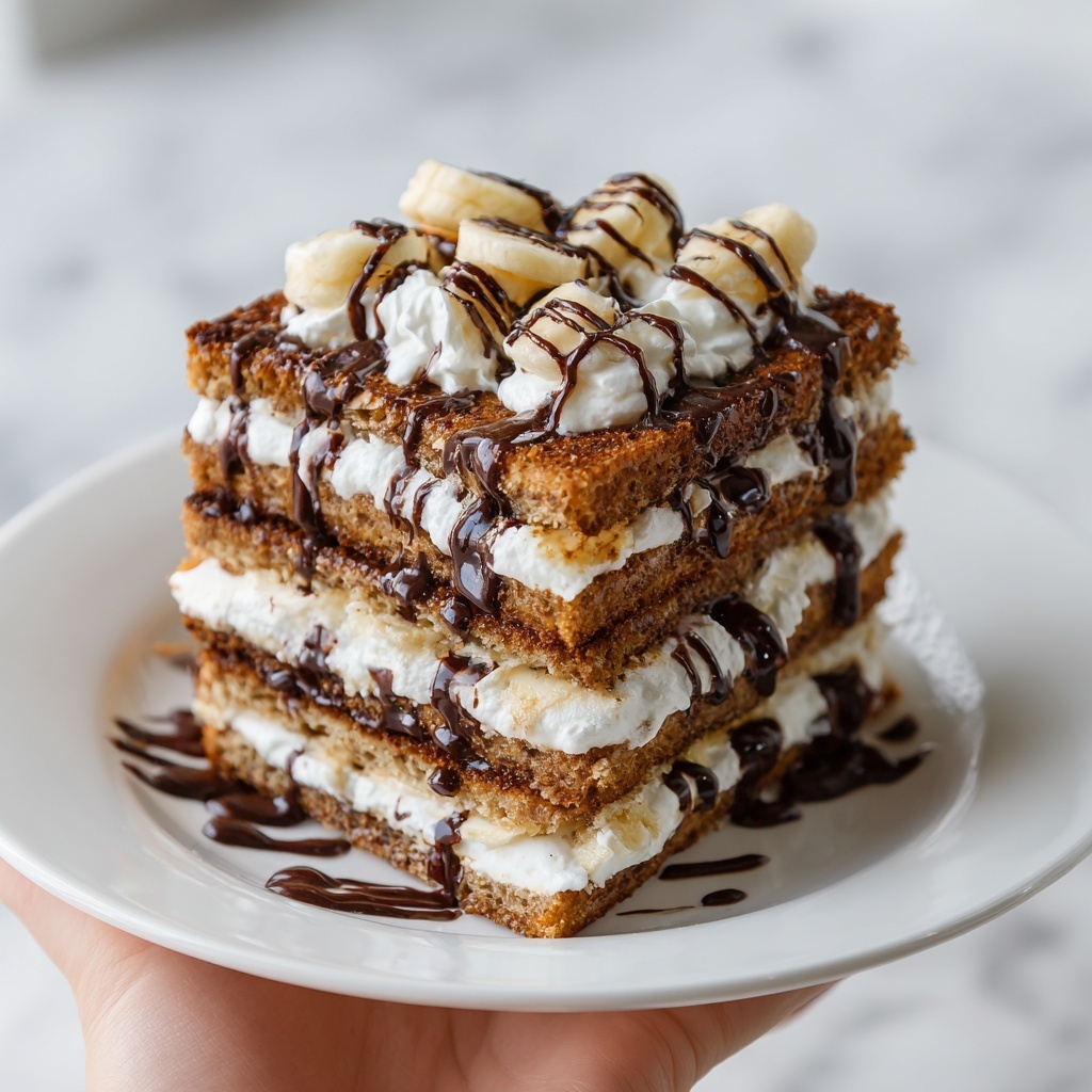 Caramelized Coconut Banana Bread Waffle French Toast Recipe - Recipe Image