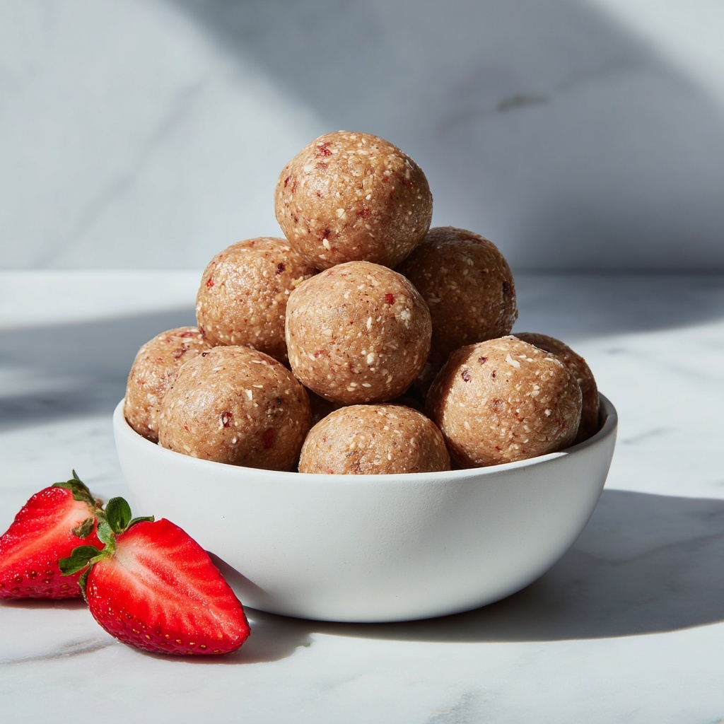 Strawberry and Banana Oat Balls Recipe - Recipe Image