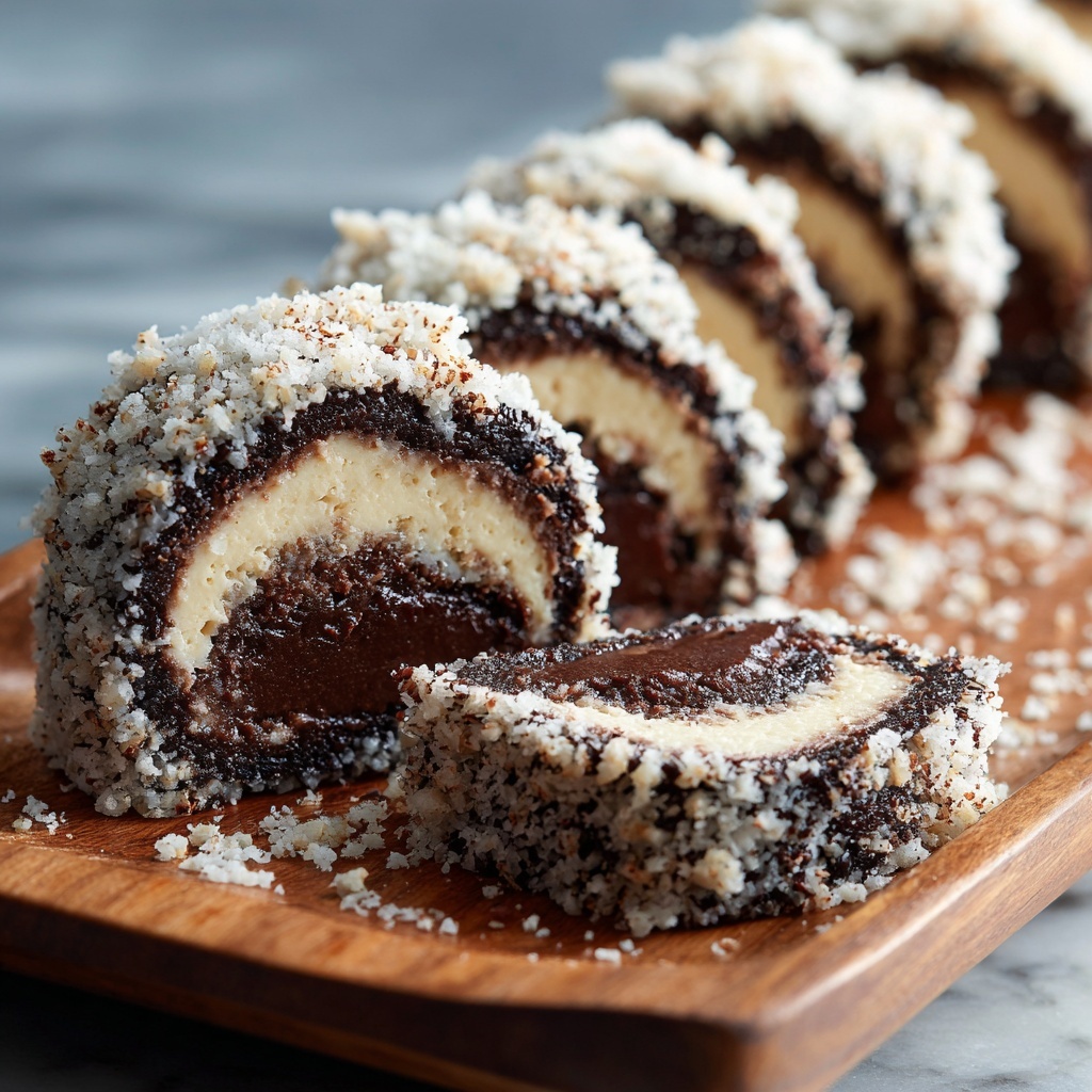 Chocolate Peanut Butter Rice Krispies Roll Recipe - Recipe Image