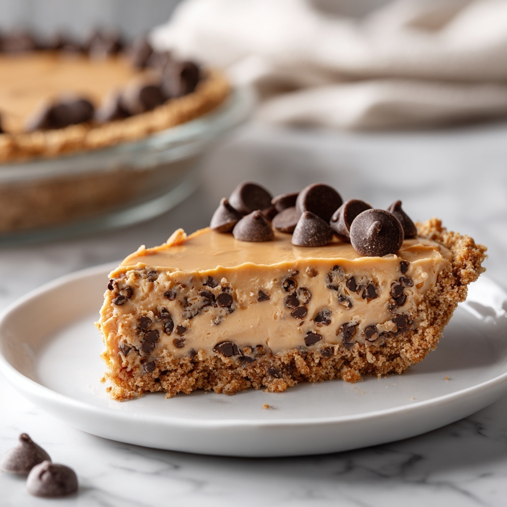 Chocolate Chip Cookie Dough Pie Recipe - Recipe Image