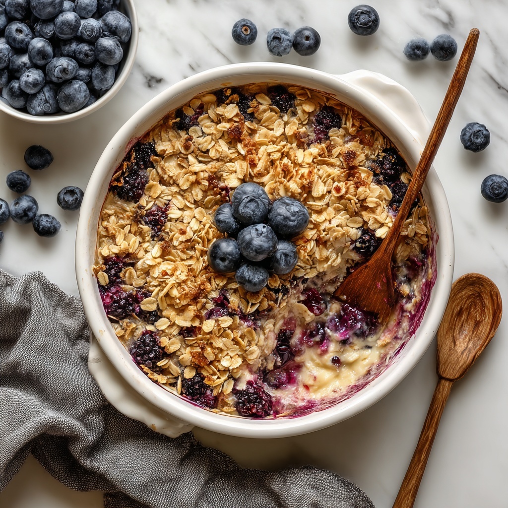 Blueberry Baked Oatmeal Recipe - Recipe Image