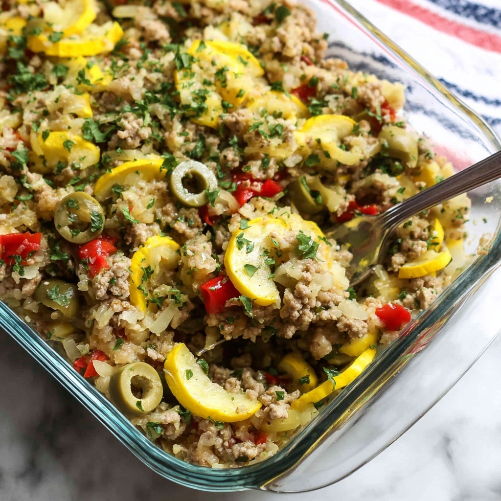 Southern Five Layer Beef Casserole Recipe - Recipe Image