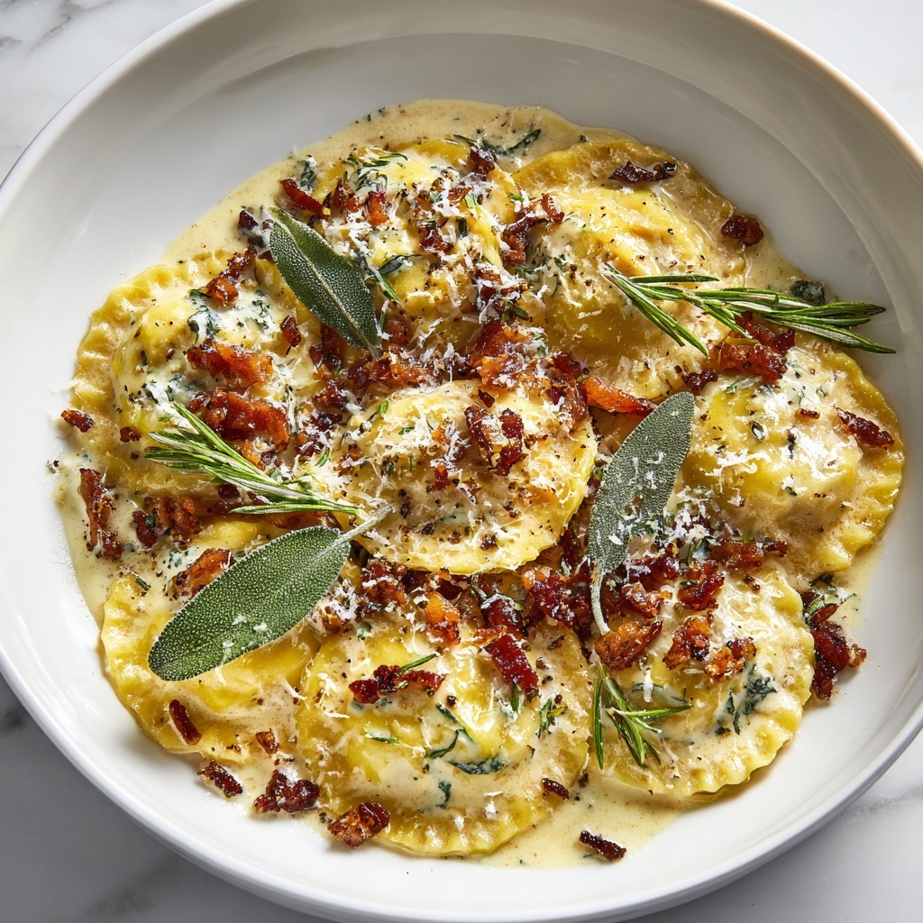 Ravioli with Sage Butter Sauce Recipe - Recipe Image