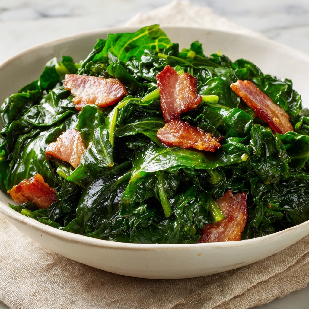 Collard Greens with Smoked Ham Hocks Recipe - Recipe Image