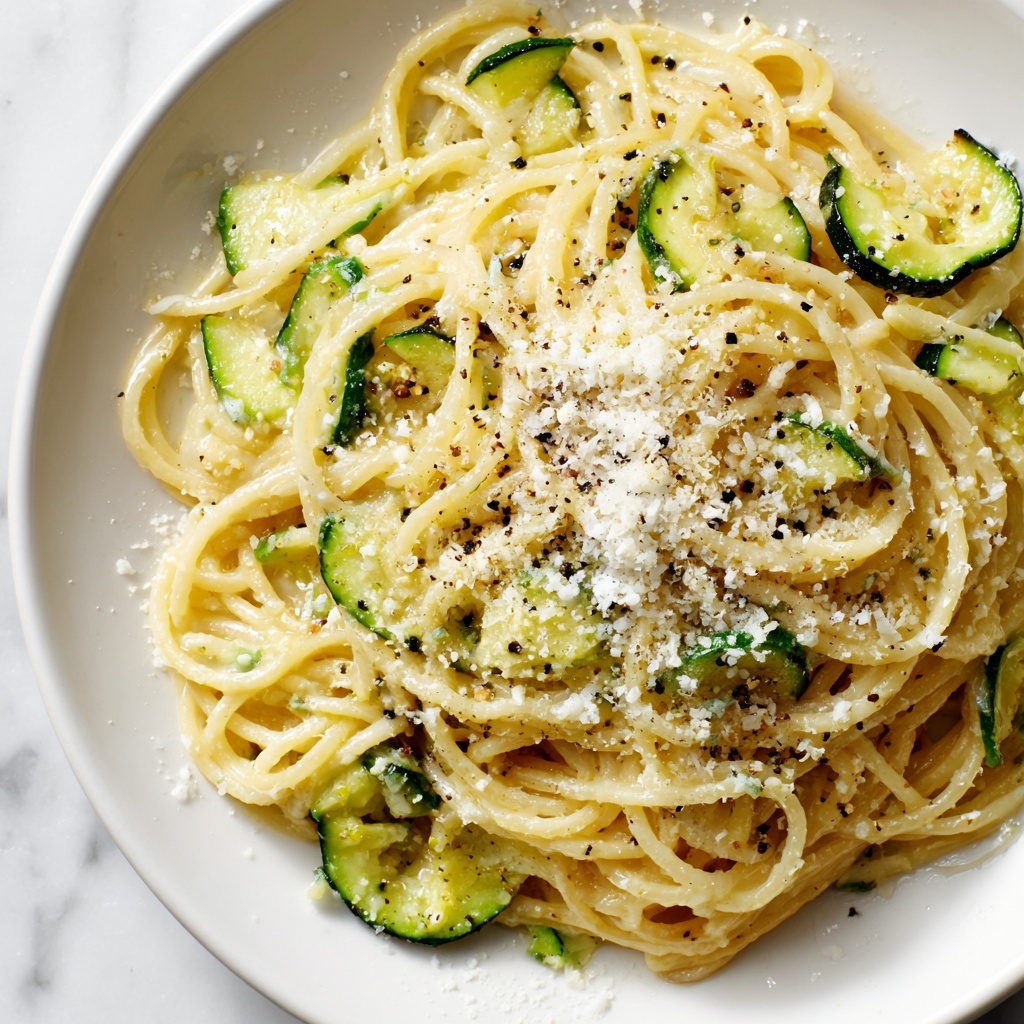 Creamy Courgette Pasta Recipe - Recipe Image