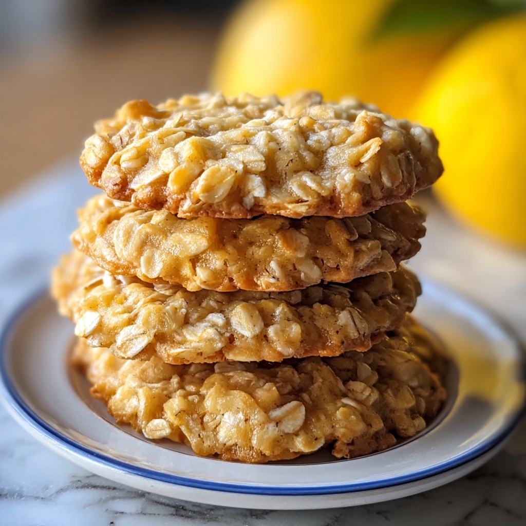 Lemon Oatmeal No-Bake Cookies Recipe - Recipe Image
