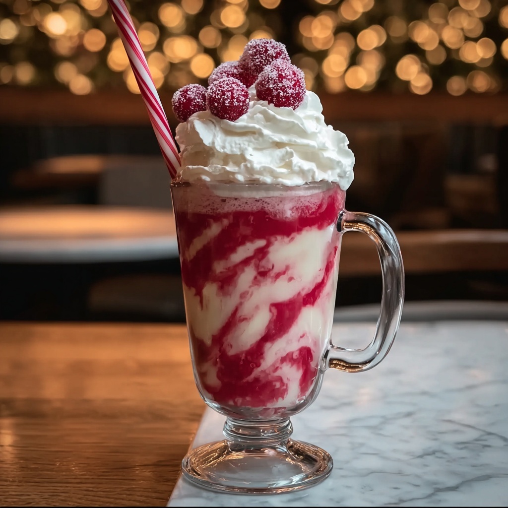 Candy Cane Christmas Punch Recipe - Recipe Image