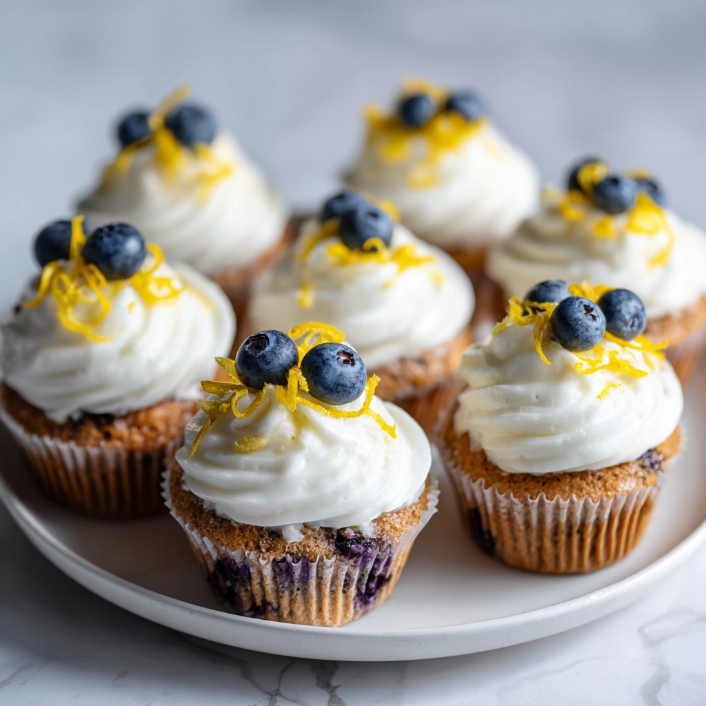 Lemon Blueberry Cupcakes Recipe - Recipe Image