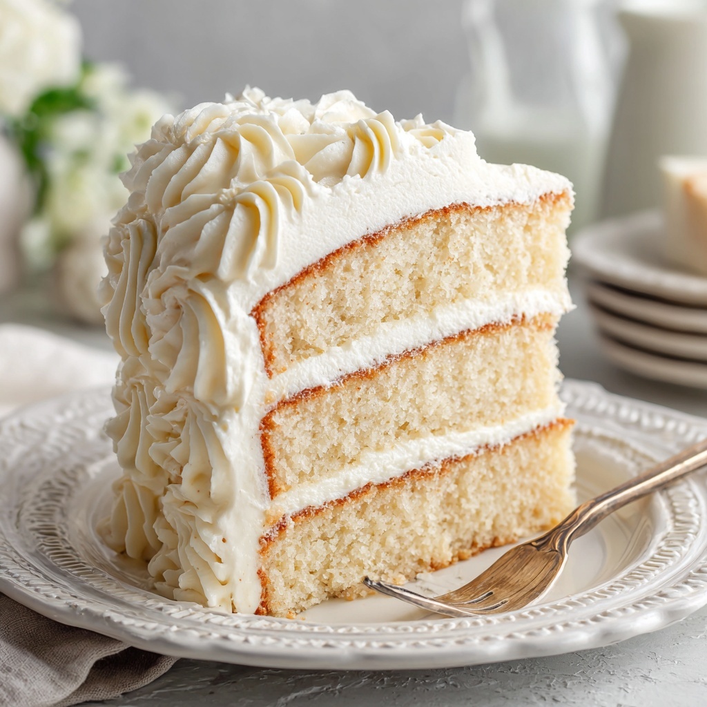 Moist White Velvet Cake Recipe - Recipe Image