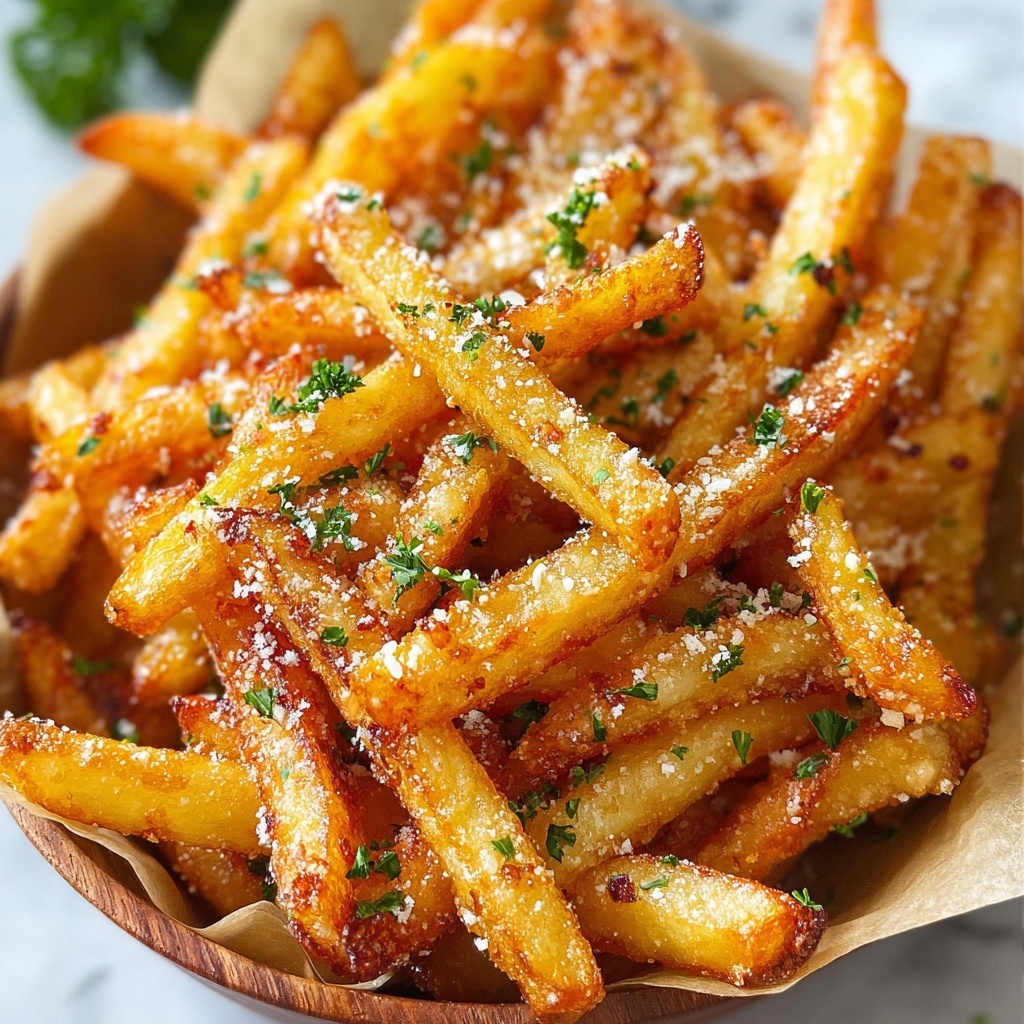 Crispy Air Fryer Garlic Fries: The Ultimate Recipe for Perfectly Seasoned Fries Recipe - Recipe Image