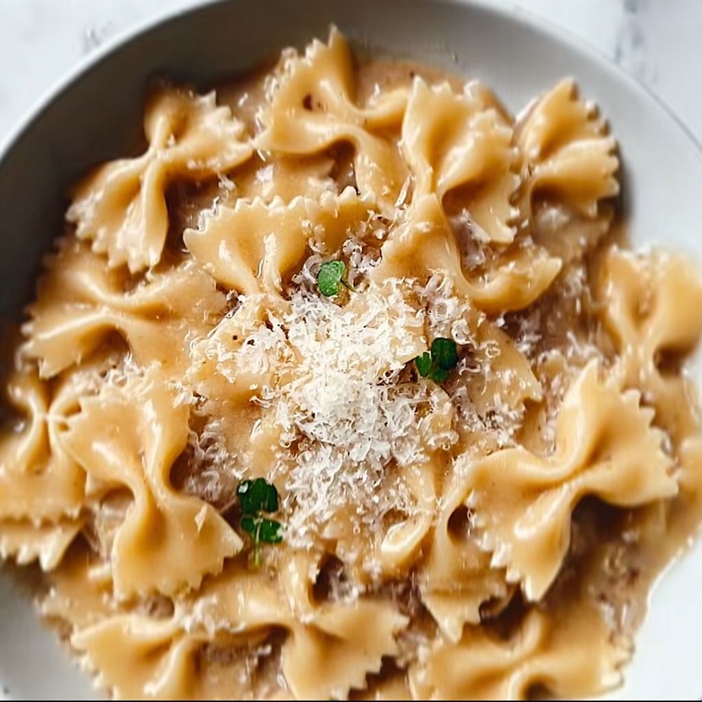 Creamy Beef and Bowtie Pasta Recipe - Recipe Image