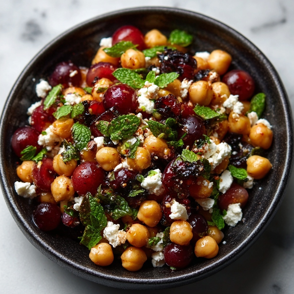 Feta Cranberry Chickpeas with Lemon Vinaigrette Recipe - Recipe Image