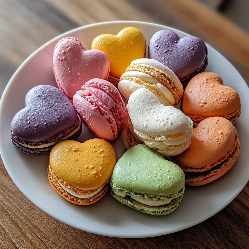 Heart-Shaped Macarons Recipe - Recipe Image