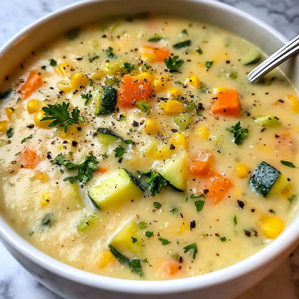 Zucchini Corn Chowder Recipe - Recipe Image