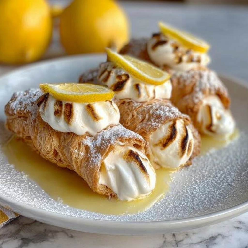 Lemon Meringue Pie Cannolis Recipe - Recipe Image