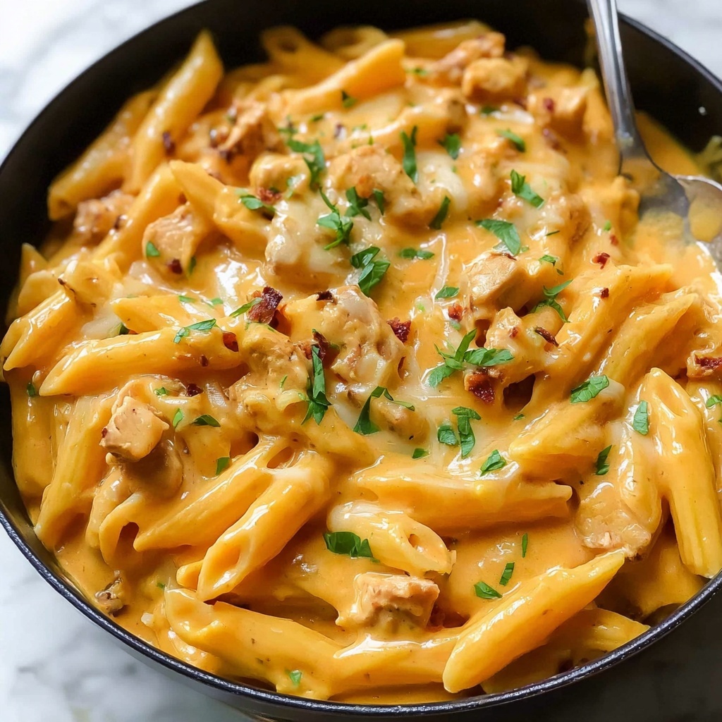 One Pot Cheesy Chicken Pasta Recipe - Recipe Image