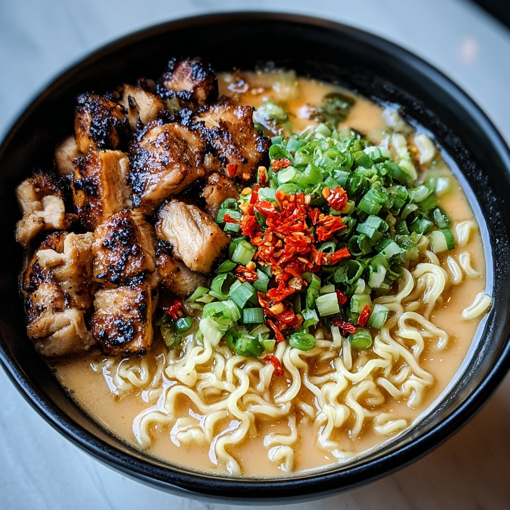 Fiery Chicken Ramen Recipe - Recipe Image
