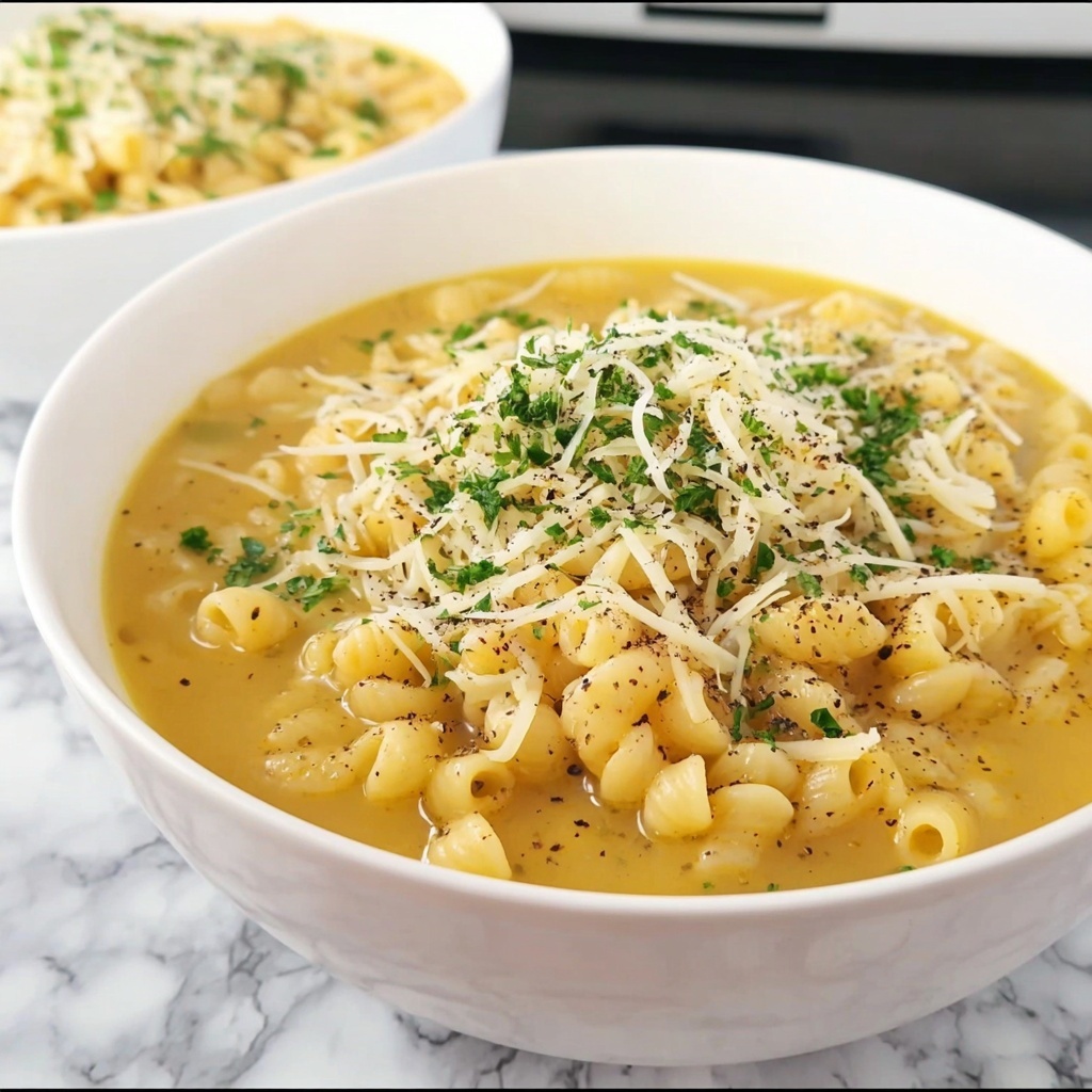 Parmesan Pasta Soup Recipe - Recipe Image