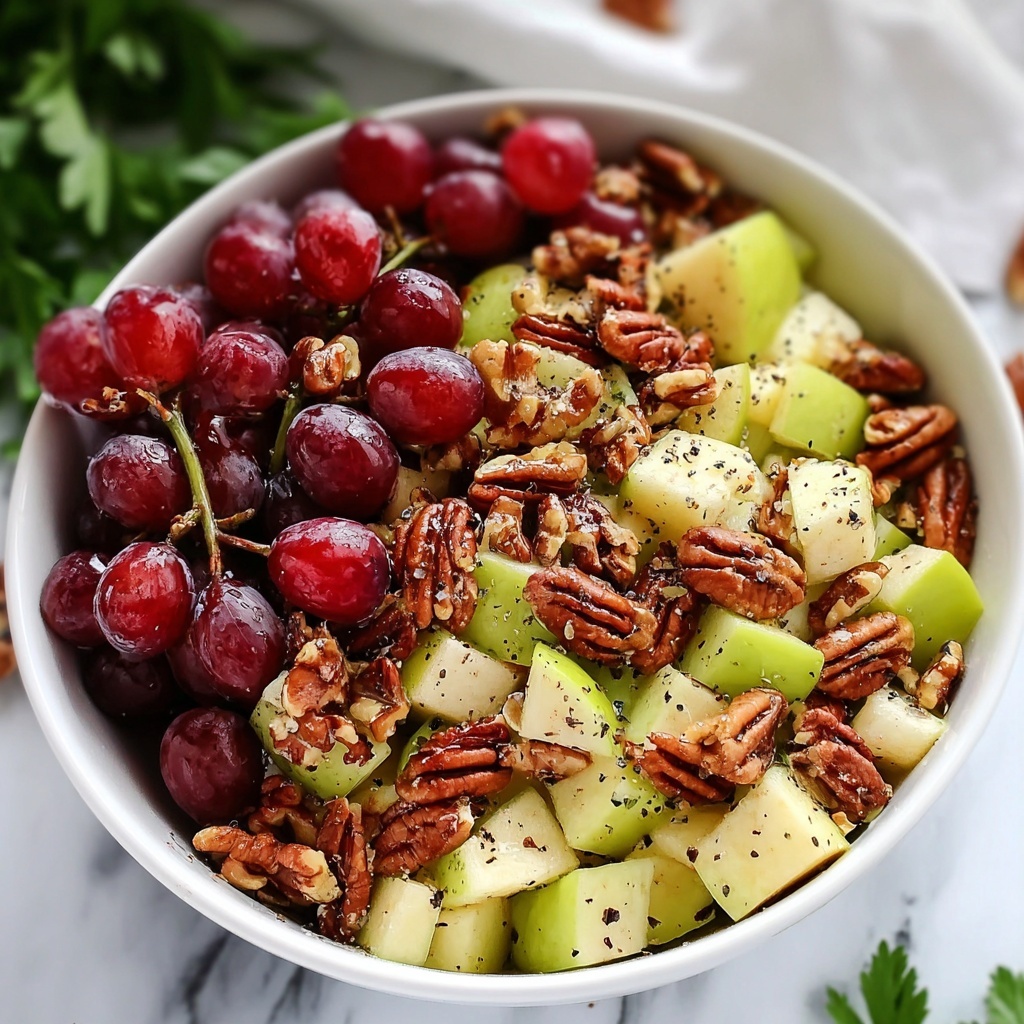 Honeycrisp Apple Salad with Celery, Grapes, Pecans, and Cranberries Recipe - Recipe Image