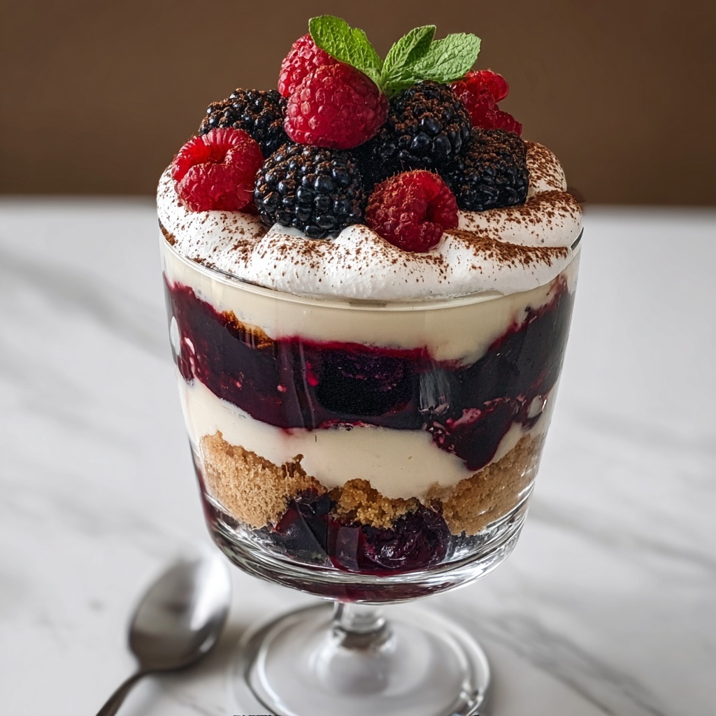 Berry Tiramisu Trifle Recipe - Recipe Image