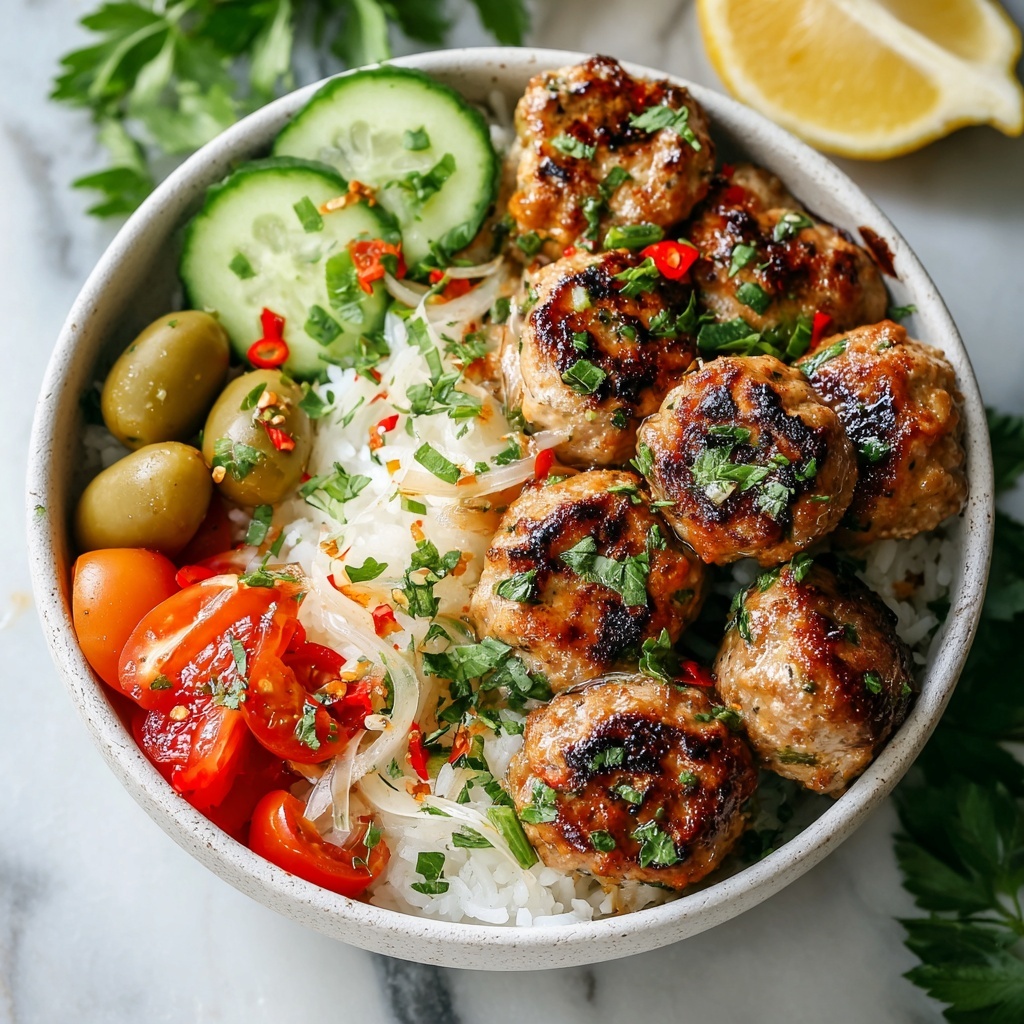 Mediterranean Chicken Meatballs Recipe - Recipe Image
