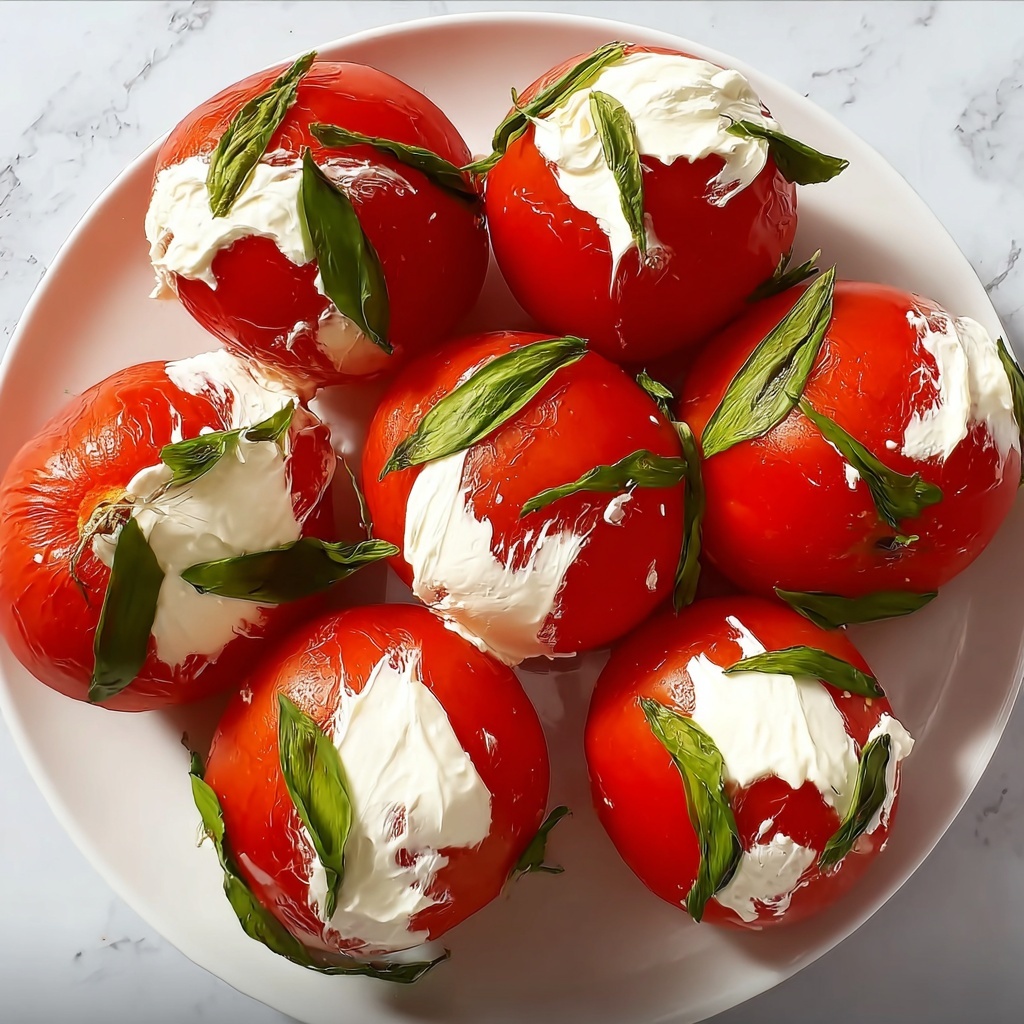 Tulip Tomatoes: Cream Cheese-Stuffed Cherry Tomato Appetizer Recipe - Recipe Image