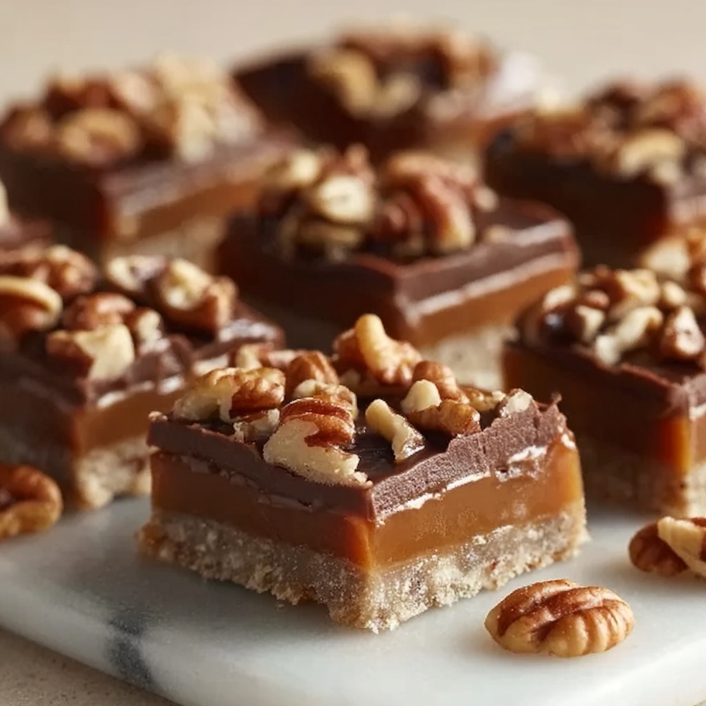 Easy Turtle Bars Recipe - Recipe Image