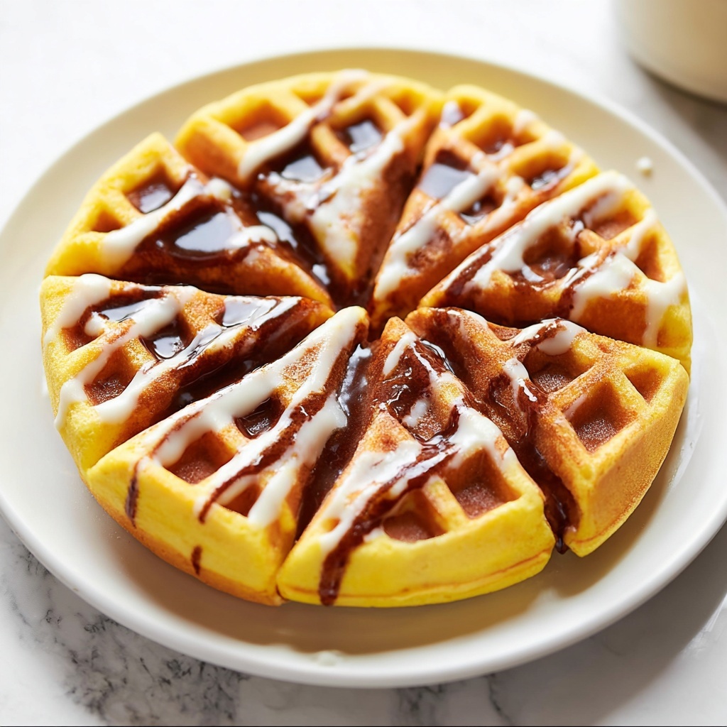 Cinnamon Roll Waffles Recipe - Recipe Image