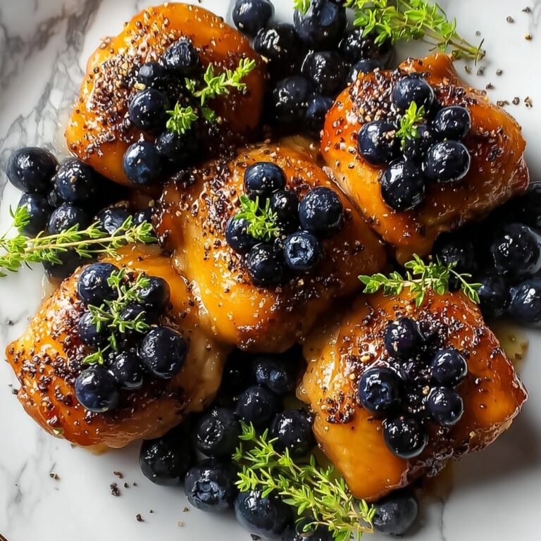Savory Blueberry Thyme Chicken for a Quick Dinner Delight Recipe